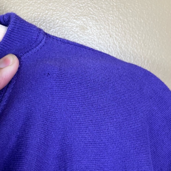 Vintage Champion Reverse Weave Crewneck Sweatshirt Purple Sz Large - Picture 3 of 12